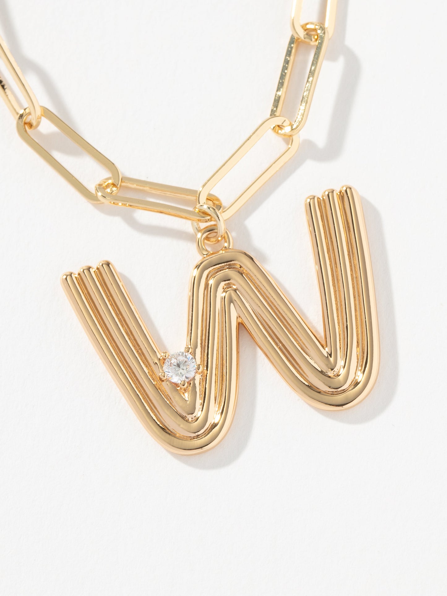 Muse Initial Layered Necklace | Gold W | Product Image | Uncommon James