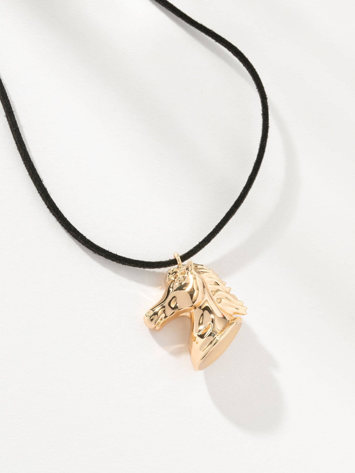 Saddle Up Horse Cord Necklace | Gold | Product Image | Uncommon James