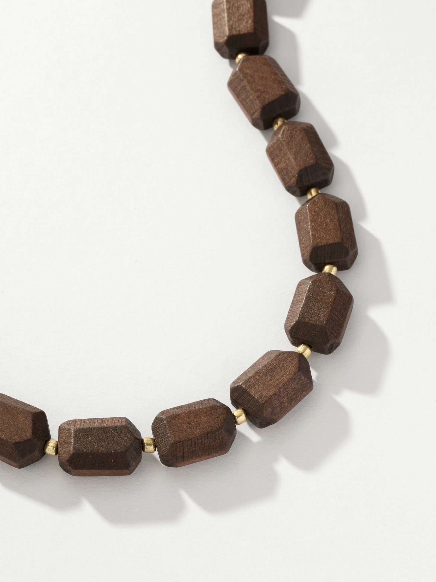 Tan Line Beaded Necklace