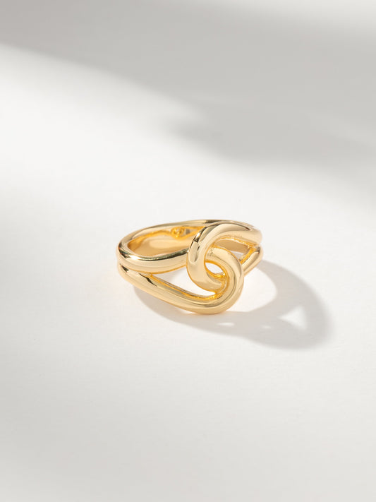 Forever Knot Ring | Gold | Model Image | Uncommon James