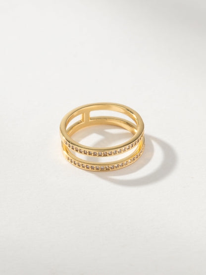["Whim Pavé Stacked Ring ", " Gold ", " Product Image ", " Uncommon James"]