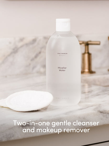 ["Micellar Water ", " Full Size / 13.52 fl oz ", " Product Image", " Uncommon Beauty"]