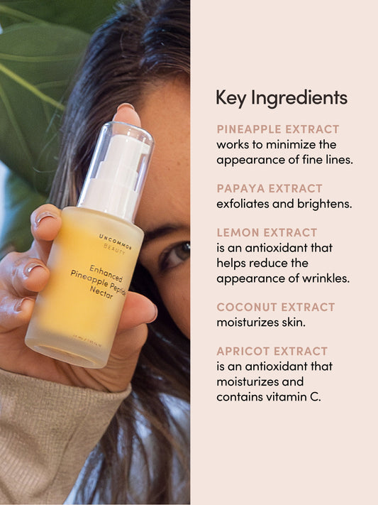 Enhanced Pineapple Peptide Nectar | Full Size / 1.35 fl oz | Product Image | Uncommon Beauty