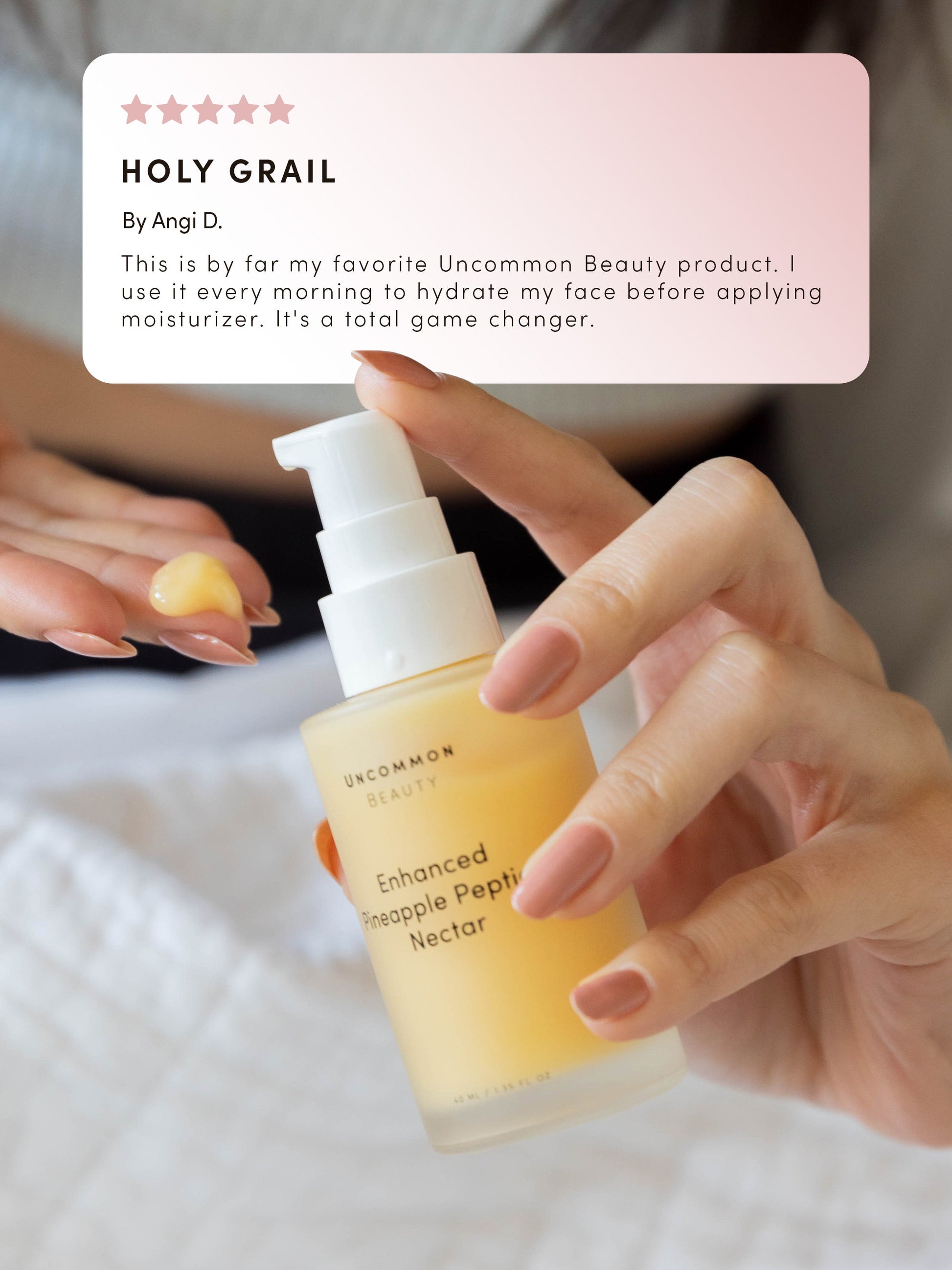 Enhanced Pineapple Peptide Nectar | Full Size / 1.35 fl oz Travel / .50 fl oz | Group Image | Uncommon Beauty