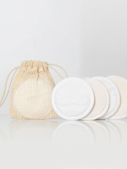 Reusable Cotton Pads (Set of 4) | Beige | Product Image |  Uncommon Beauty
