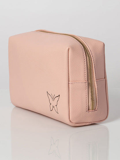 ["Vegan Leather Travel Bag ", " Pink ", " Product Detail Image 2 ", " Uncommon Beauty"]