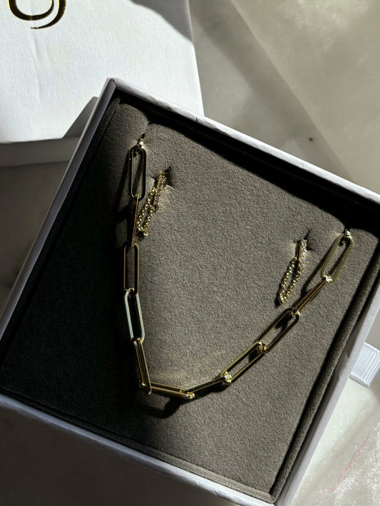Chains All Day Gold Jewelry Set | Product Image | Uncommon James