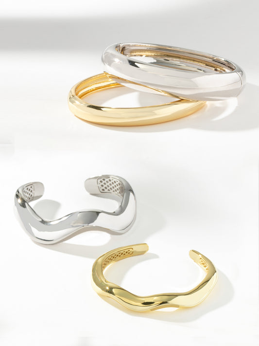 Chic Mixed Metal Bracelet Stack | Mixed | Campaign Images | Uncommon James