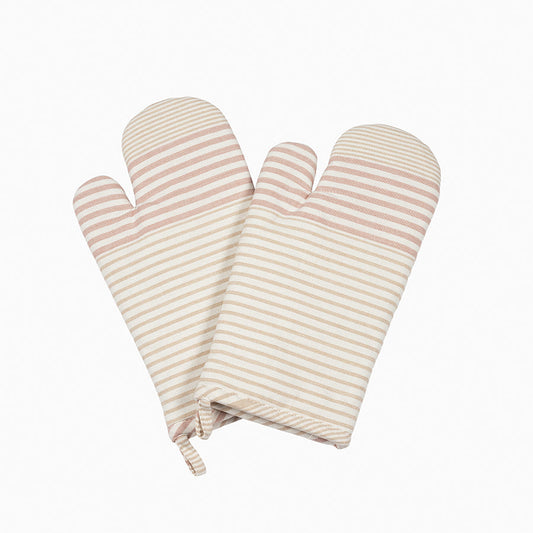 Striped Oven Mitts (Set of 2) | Lifestyle Image | Uncommon James Home