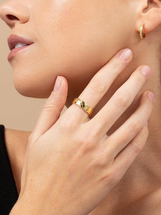 Criss Cross Vermeil Ring | Gold Vermeil | Product Image | Uncommon James