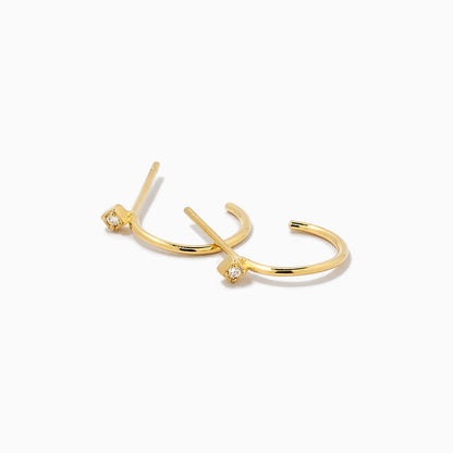 ["Luxurious Touch Vermeil Hoop Earrings ", " Gold Vermeil ", " Product Detail Image 2 ", " Uncommon James"]