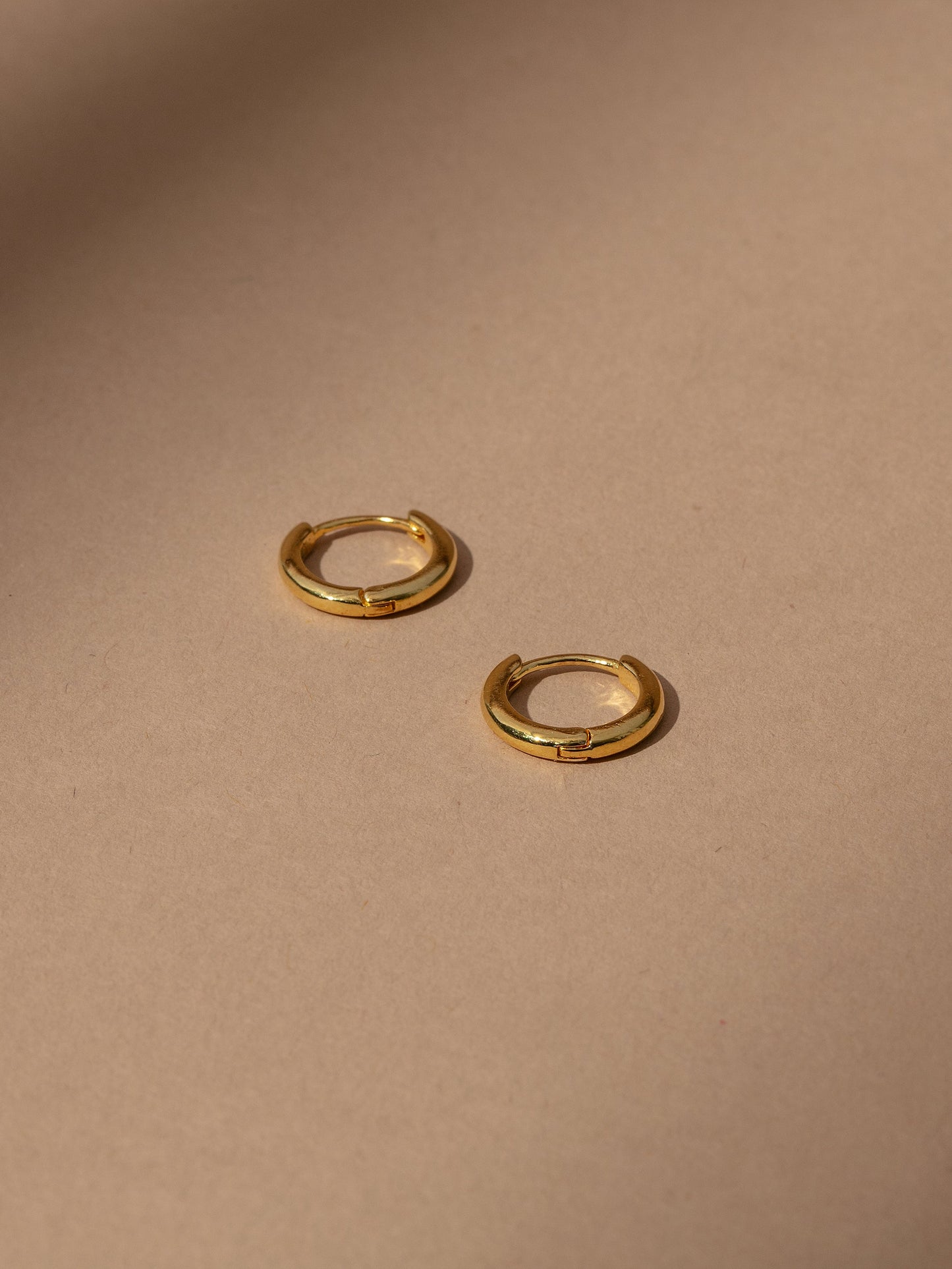 Mini Everyday Vermeil Huggies | Gold Vermeil | Product Image | Uncommon James