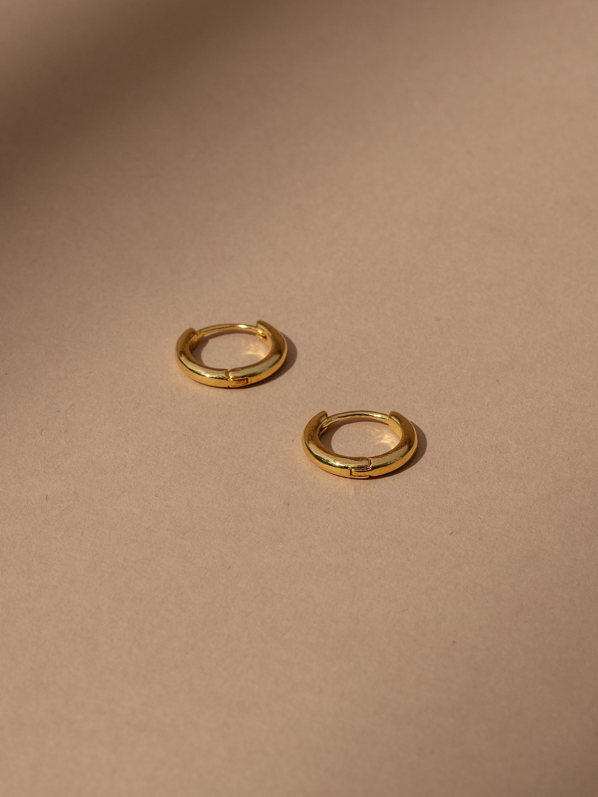 Mini Everyday Vermeil Huggies | Gold Vermeil | Product Image | Uncommon James