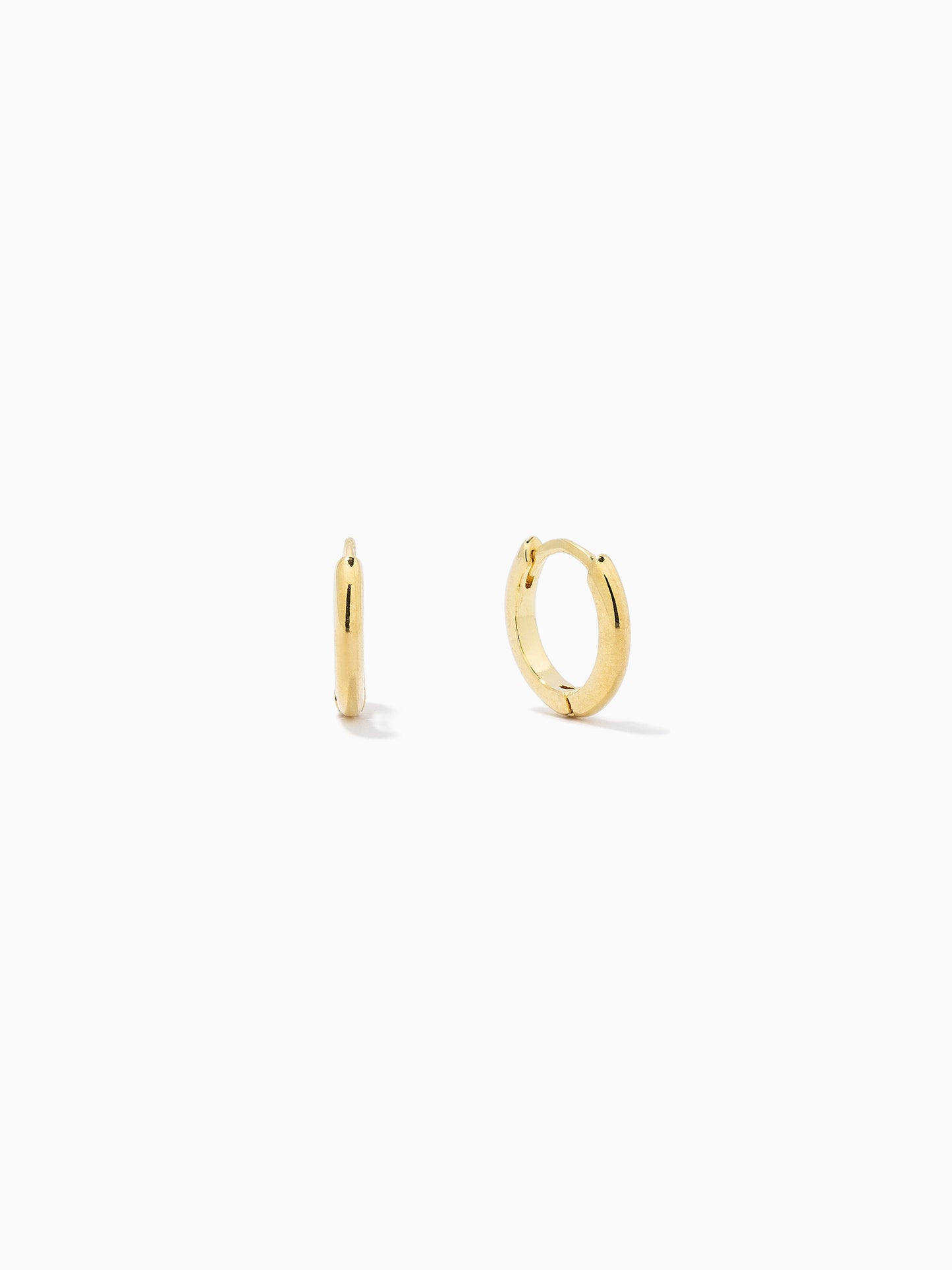 Mini Everyday Vermeil Huggies | Gold Vermeil | Product Detail Image | Uncommon James
