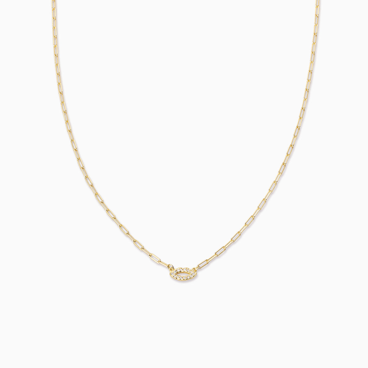 Diamond Lips Vermeil Necklace | Gold Vermeil | Product Detail Image | Uncommon James