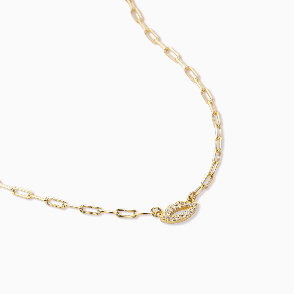 Diamond Lips Vermeil Necklace | Gold Vermeil | Product Detail Image 2 | Uncommon James