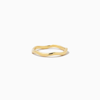 ["On A Wave Vermeil Ring ", " Gold Vermeil ", " Product Detail Image ", " Uncommon James"]