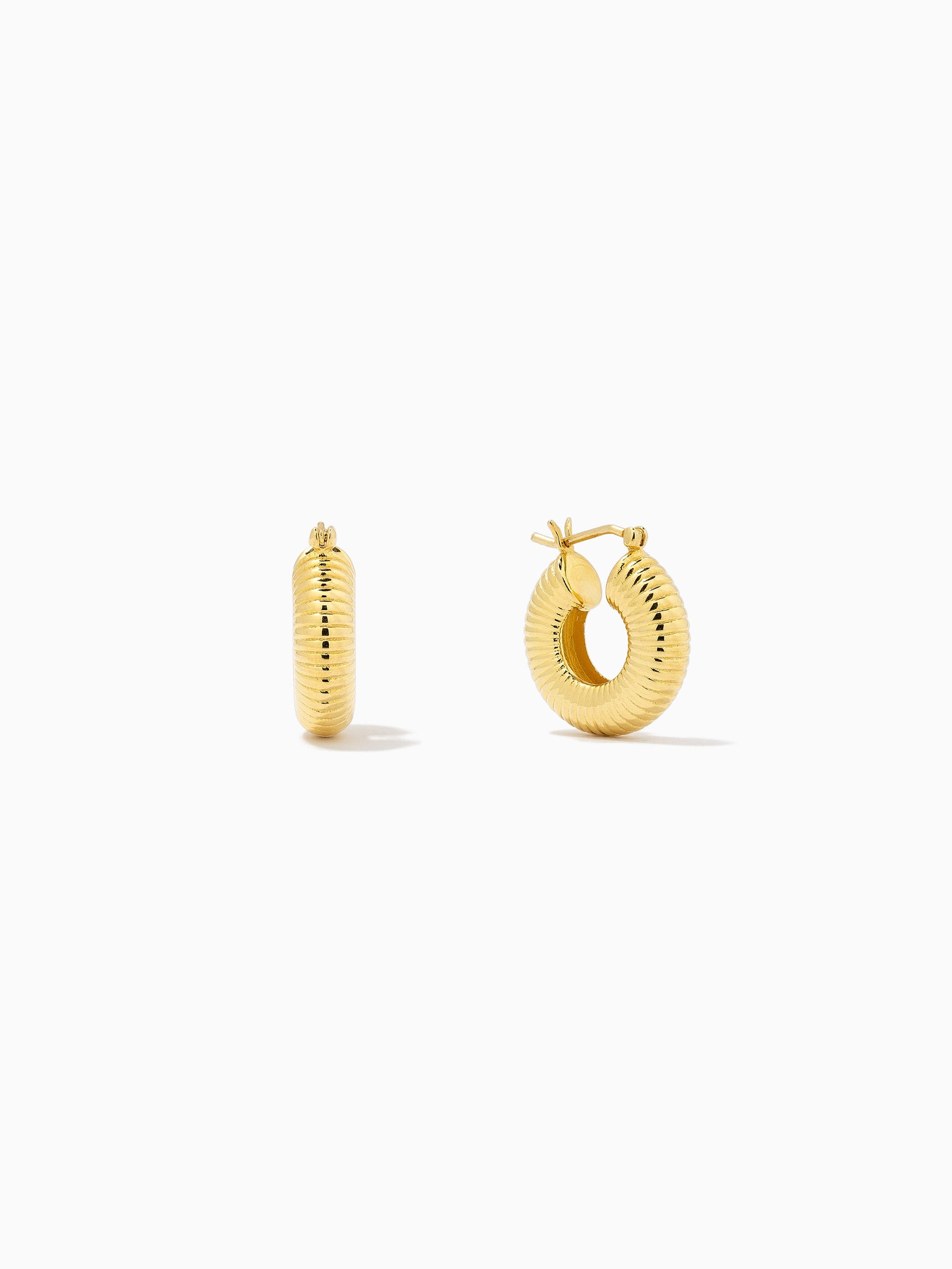 Bold Vermeil Hoop Earrings | Gold Vermeil | Product Detail Image | Uncommon James