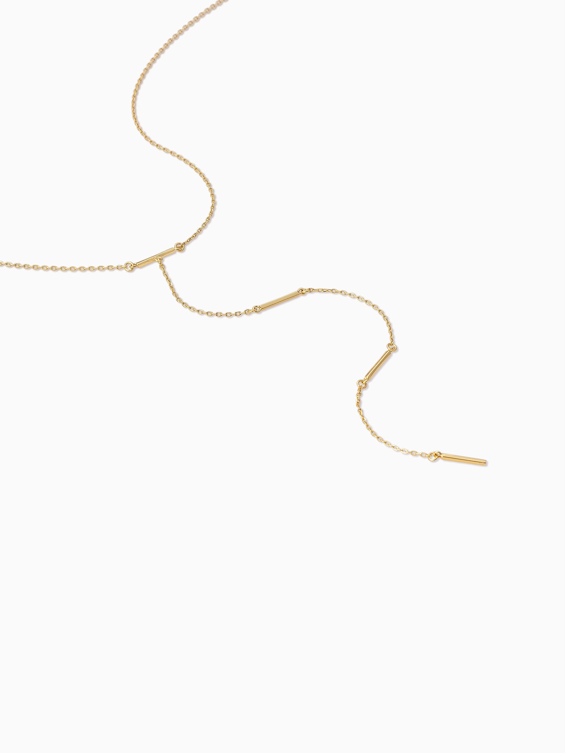 Levels Vermeil Lariat Necklace | Gold Vermeil | Product Detail Image 2 | Uncommon James