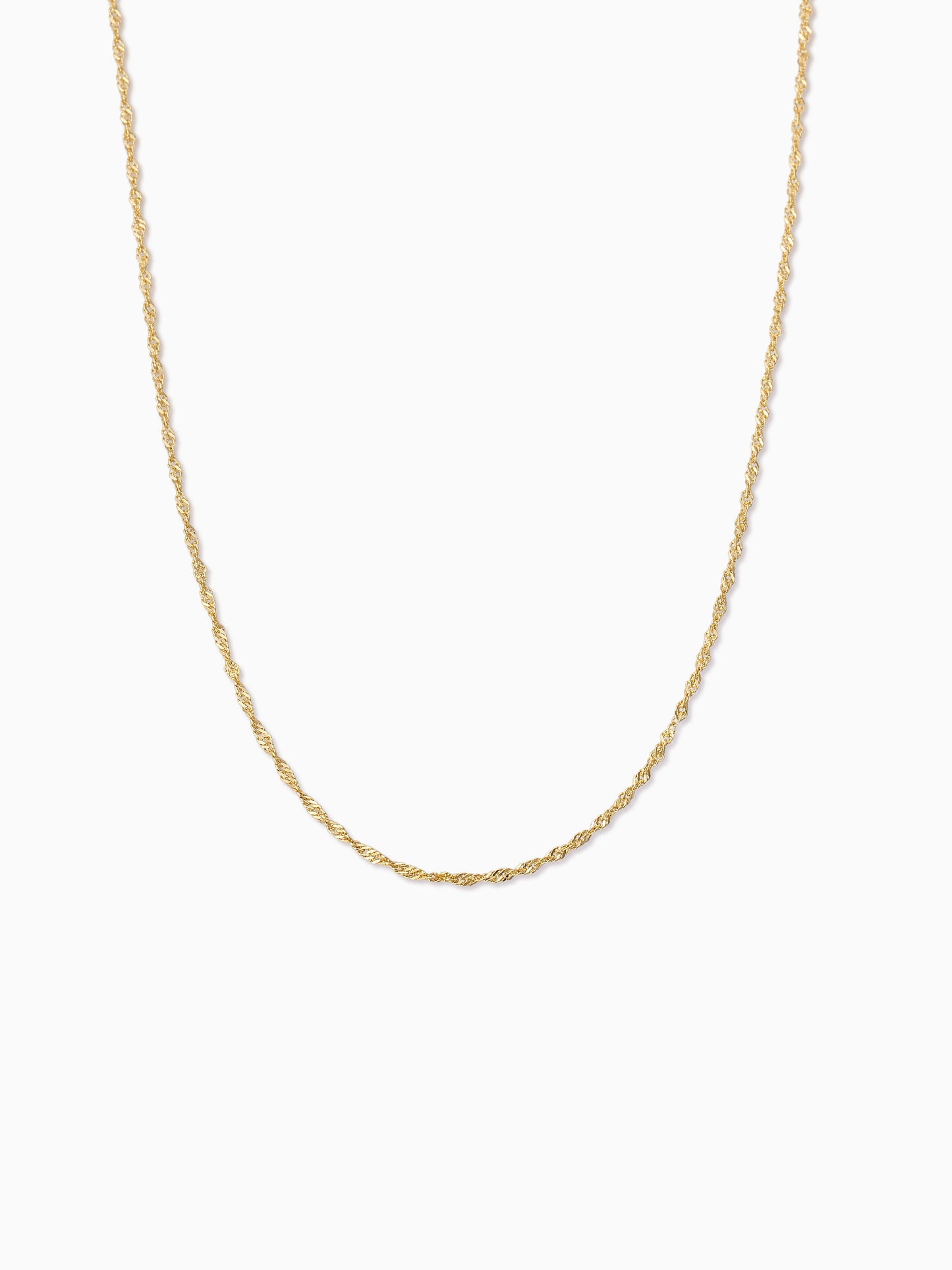 Twist Chain Vermeil Necklace | Gold Vermeil | Product Detail Image | Uncommon James