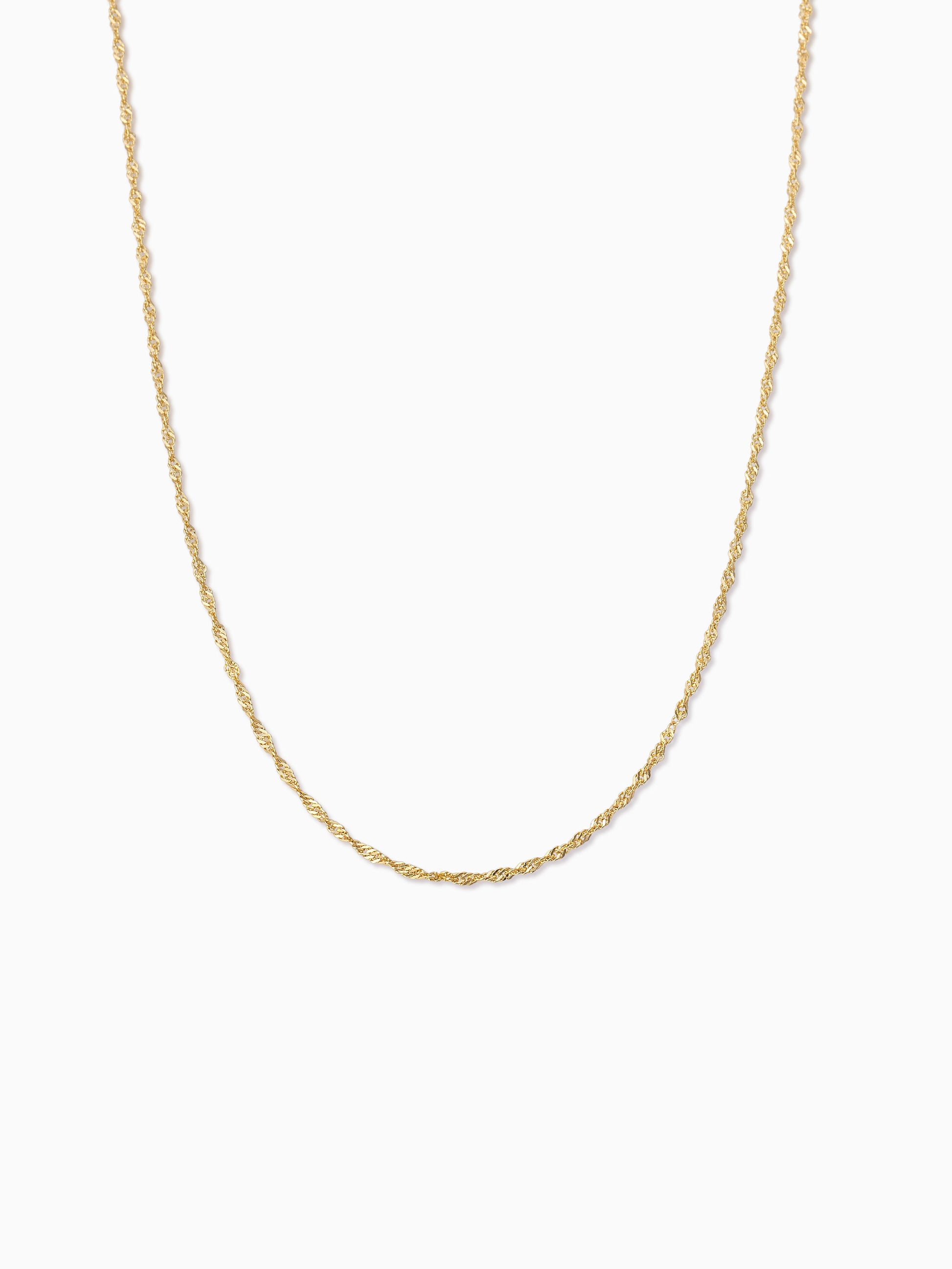 Twist Chain Vermeil Necklace | Gold Vermeil | Product Detail Image | Uncommon James