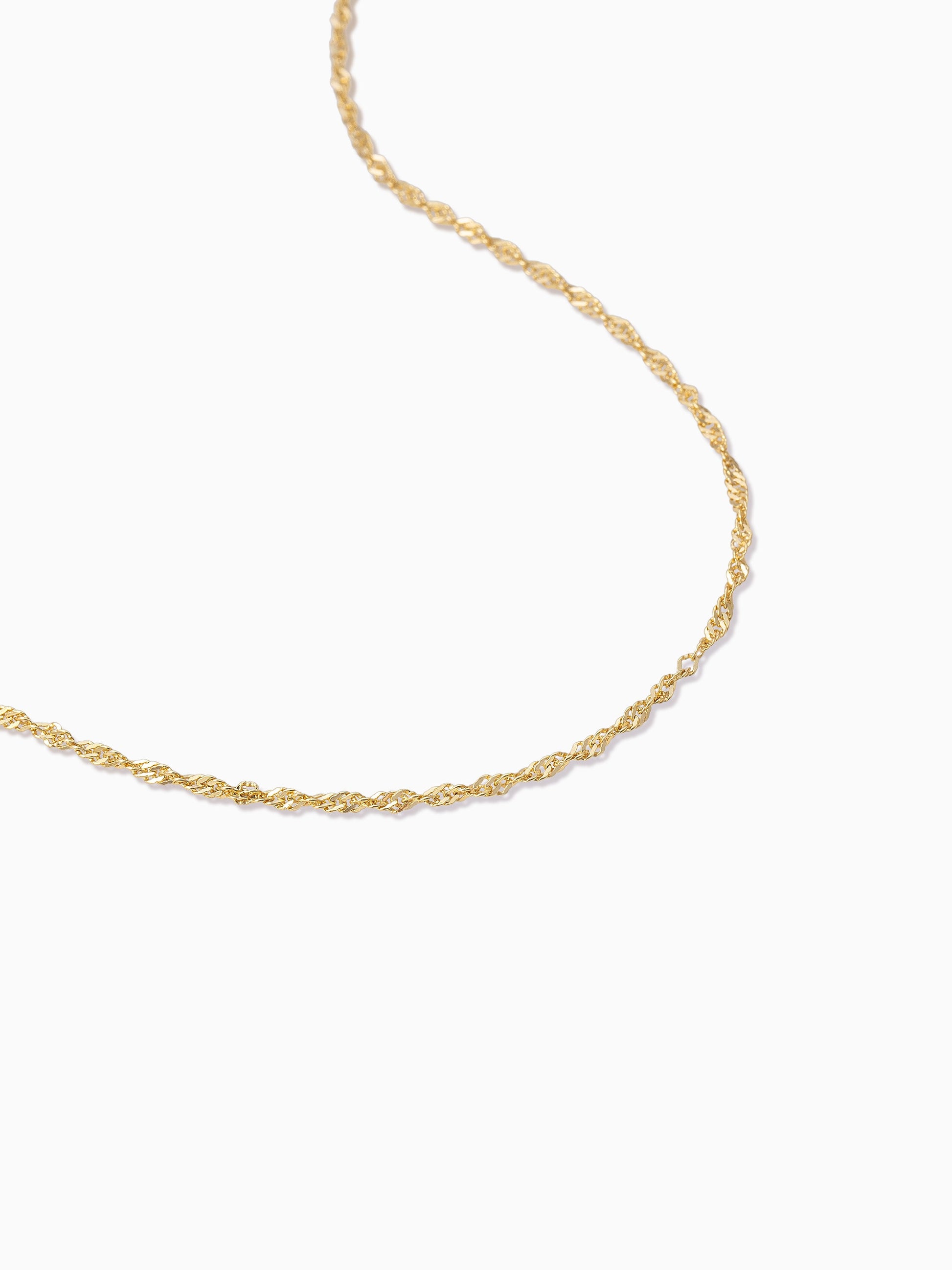 Twist Chain Vermeil Necklace | Gold Vermeil | Product Detail Image 2 | Uncommon James