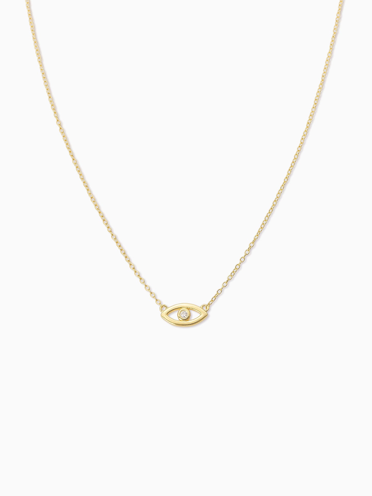 Evil Eye Vermeil Necklace | Gold | Product Detail Image | Uncommon James