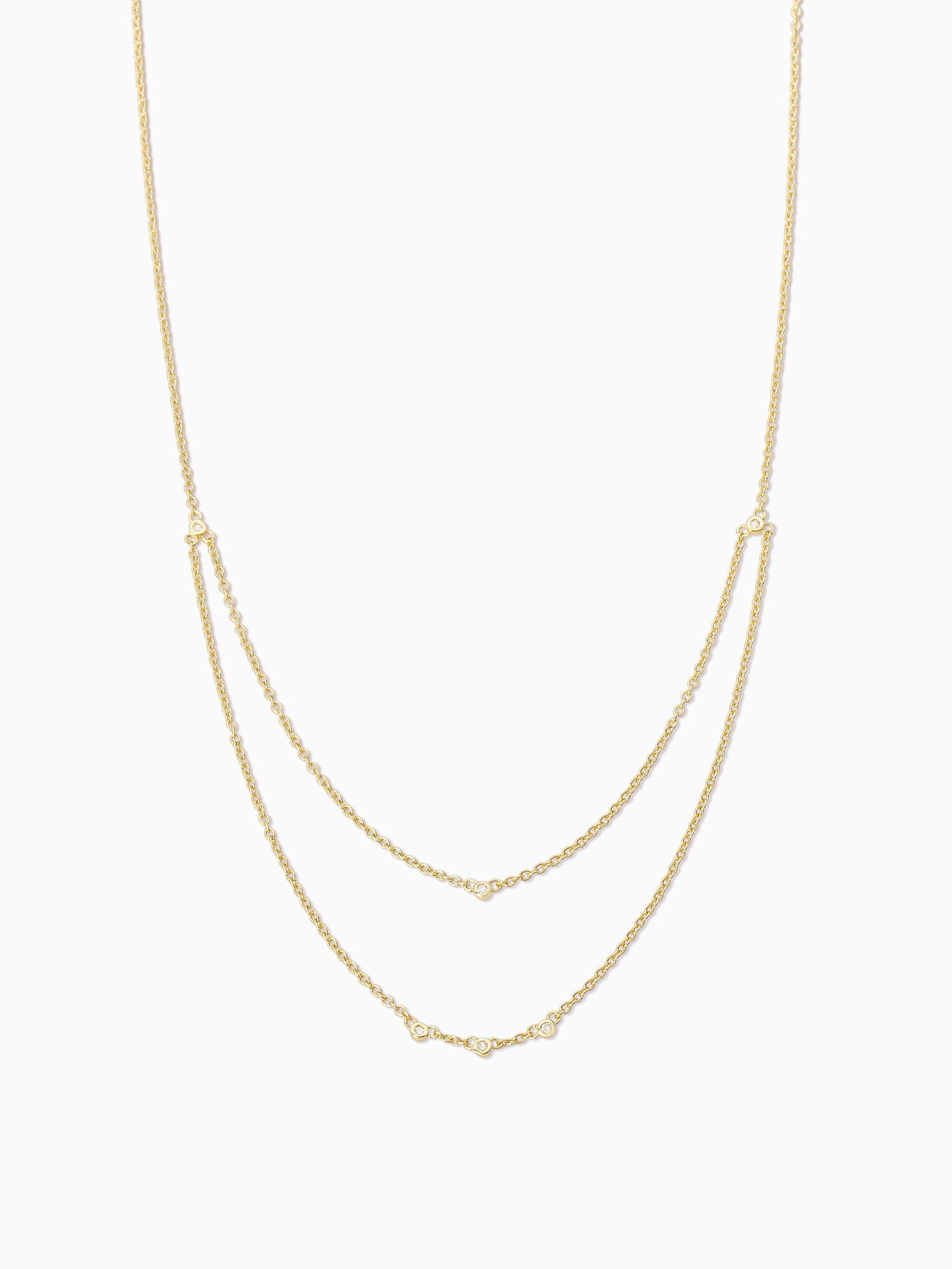 Layered Chain Vermeil Necklace | Gold Vermeil | Product Detail Image | Uncommon James