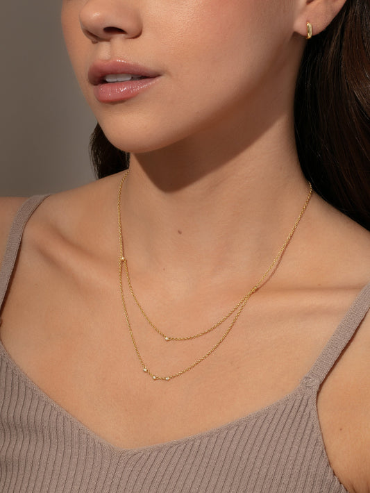 Layered Chain Vermeil Necklace | Gold Vermeil | Product Image | Uncommon James