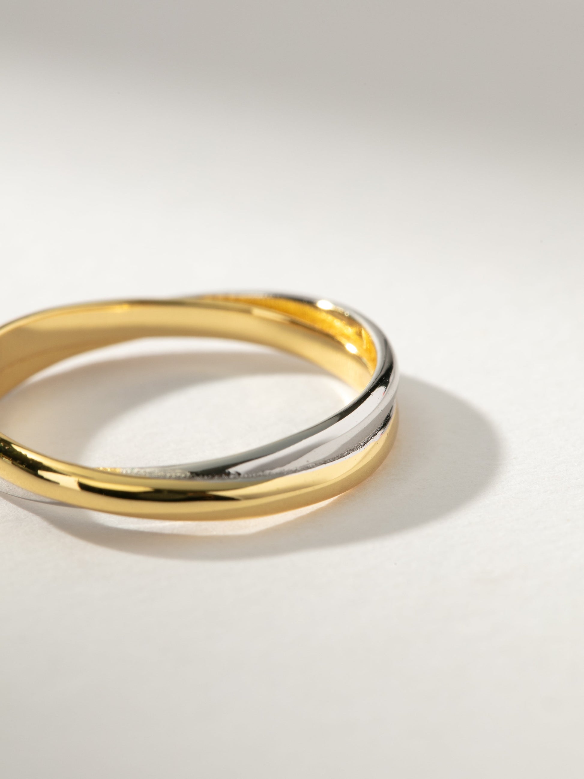 Crossed Mixed Ring | Mixed Metal | Product Detail Image | Uncommon James