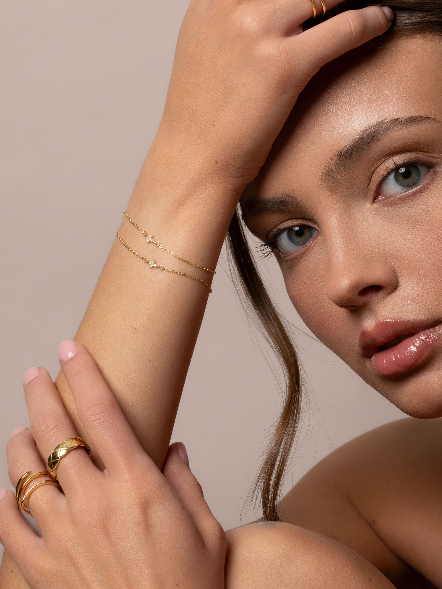 Vermeil Flirty Chain Bracelet | Gold Vermeil | Campaign Image | Uncommon James