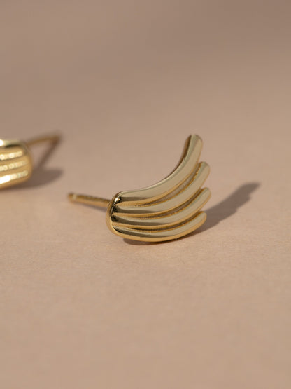["Vermeil Wing Stud Earrings ", " Gold Vermeil ", " Product Image ", " Uncommon James"]
