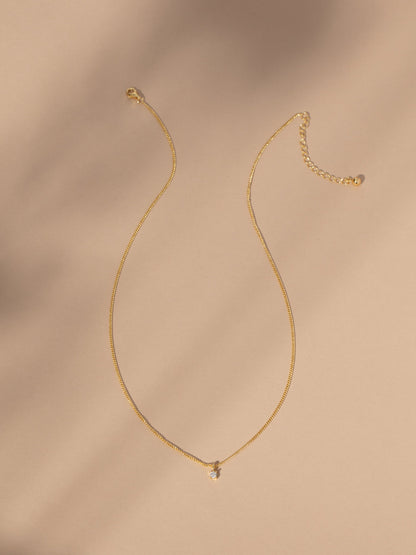 ["Vermeil Dream Diamond Necklace ", " Gold Vermeil ", " Product Image ", " Uncommon James"]