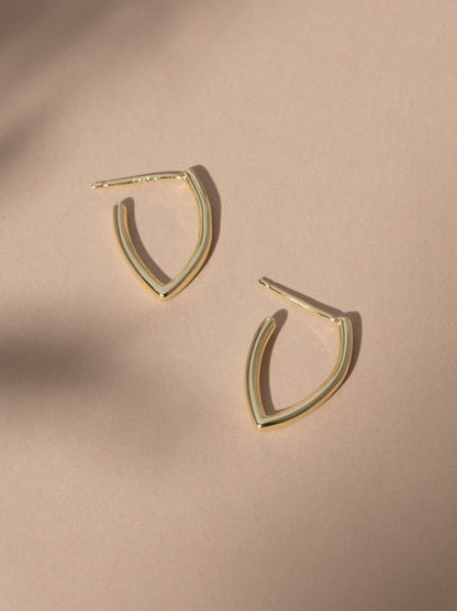 ["Vermeil Chic Hoop Earrings ", " Gold ", " Product Image ", " Uncommon James"]