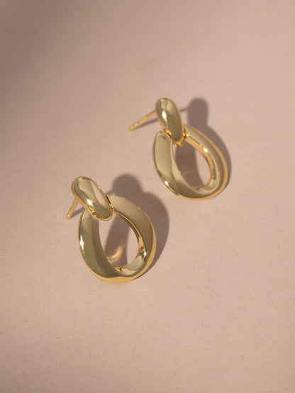 ["Vermeil High Class Earrings ", " Gold ", " Product Image ", " Uncommon James"]