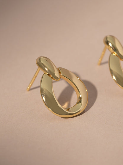 ["Vermeil High Class Earrings ", " Gold ", " Product Image ", " Uncommon James"]