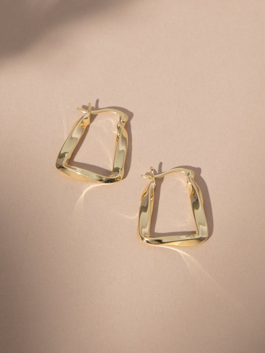 Vermeil Liquidize Hoop Earrings | Gold | Product Image | Uncommon James