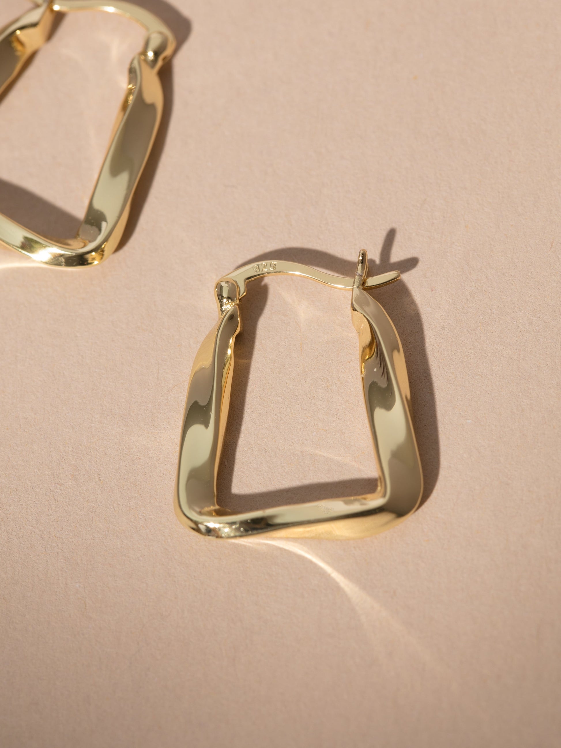 Vermeil Liquidize Hoop Earrings | Gold | Product Image | Uncommon James