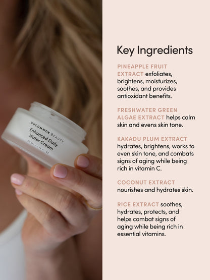 ["Enhanced Daily Water Cream ", " Full Size / 1.76 fl oz ", " Information Image 1 ", " Uncommon Beauty"]