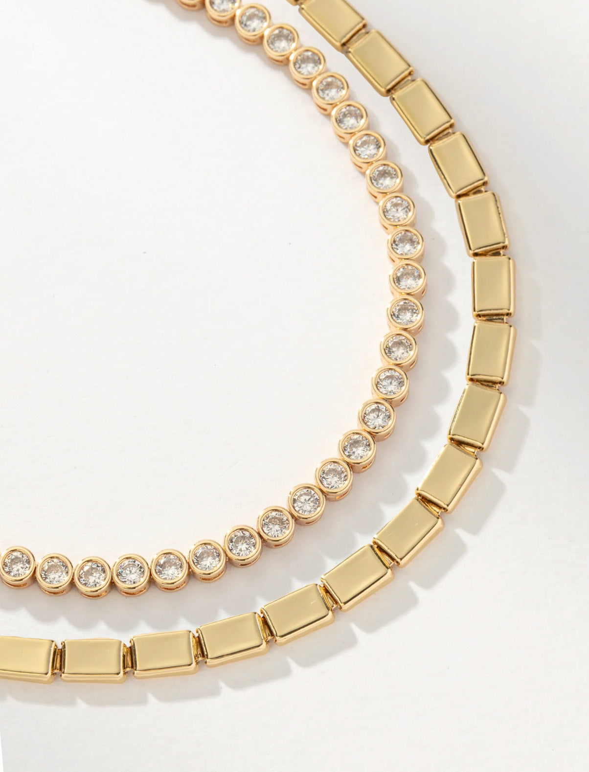 Rich Tennis Necklace Stack | Product Image | Uncommon James