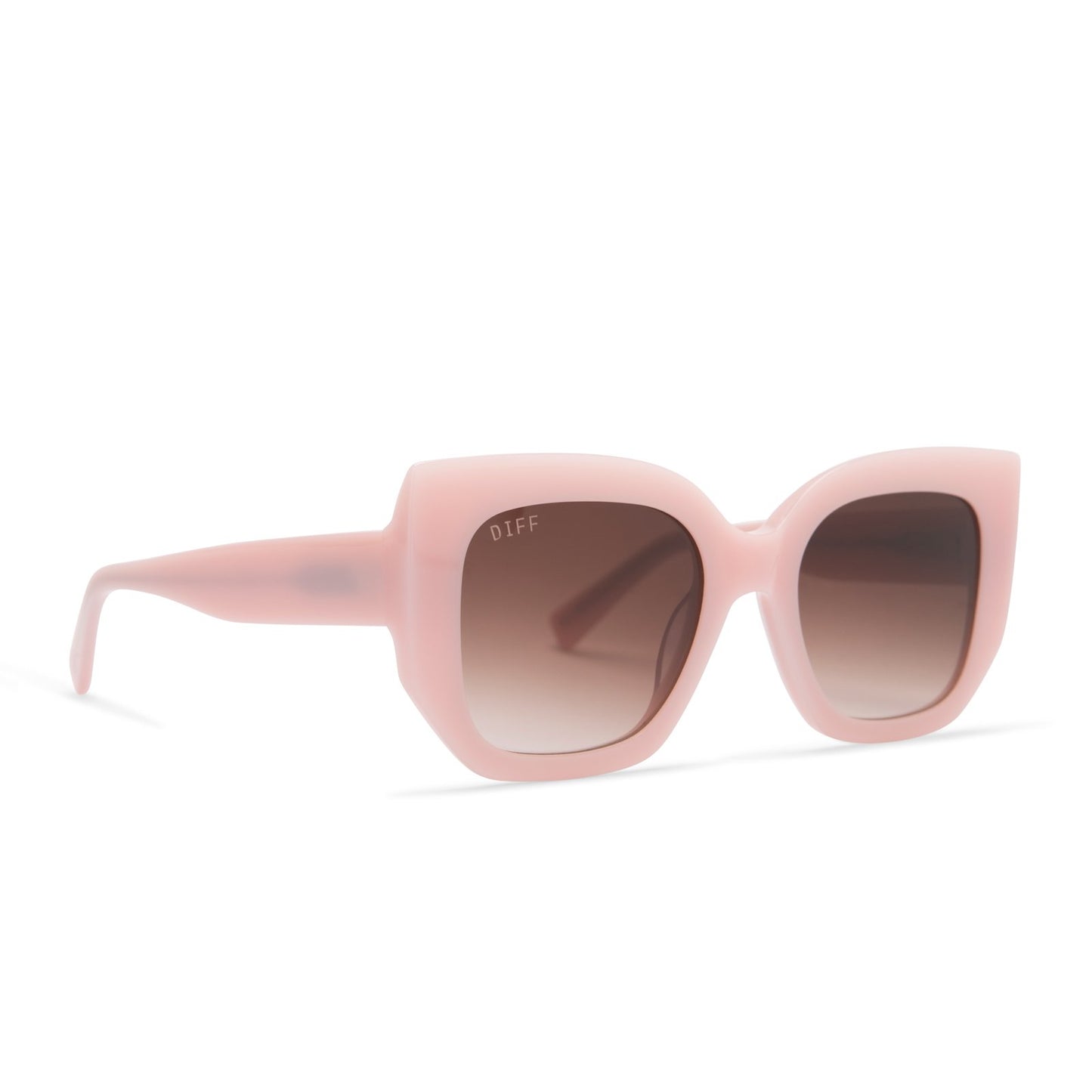 UNCOMMON JAMES x DIFF | RETRO SUNGLASSES | CREAMY PINK