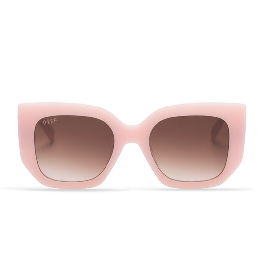 UNCOMMON JAMES x DIFF | RETRO SUNGLASSES | CREAMY PINK