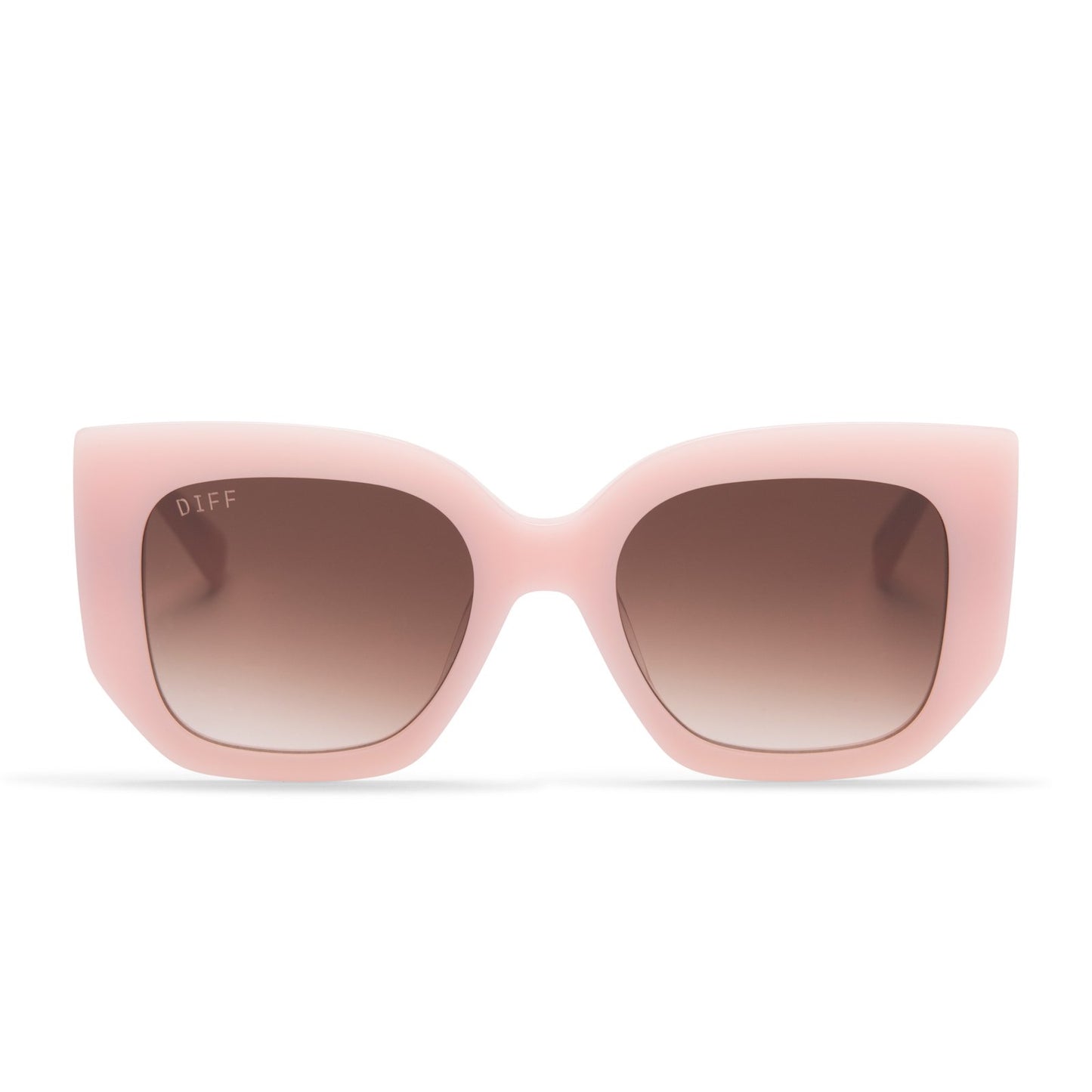 UNCOMMON JAMES x DIFF | RETRO SUNGLASSES | CREAMY PINK