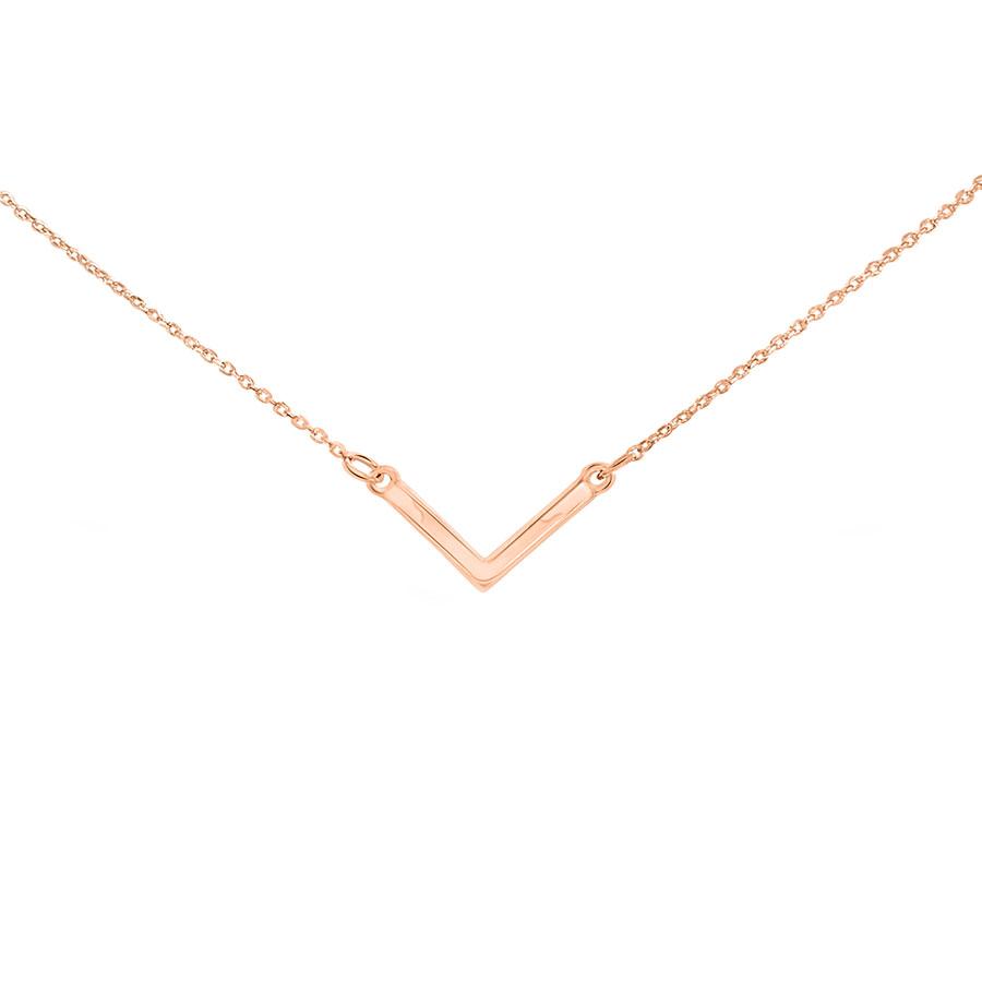 BABY V NECKLACE | ROSE GOLD