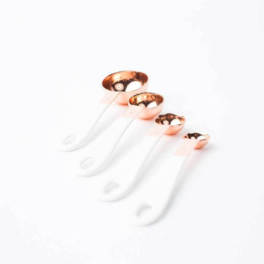 A DASH OF THAT I COPPER + WHITE MEASURING SPOONS