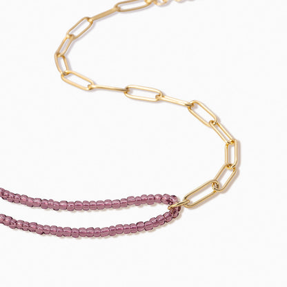 ["Bead and Chain Necklace ", " GOLD"]