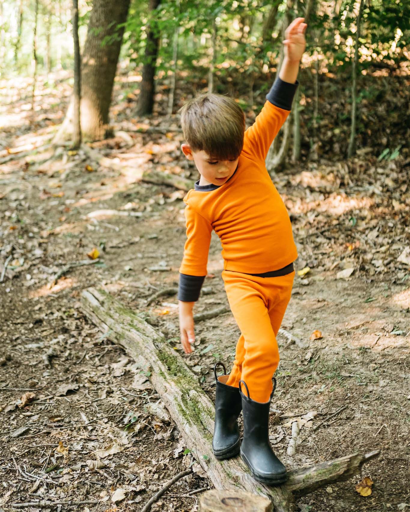Long-Sleeve Pajamas | ORANGE